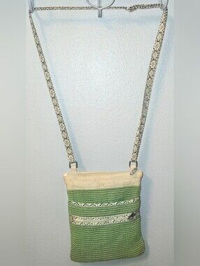 Beautiful Green Woven Jute Crossbody/Shouler Bag - Made In India